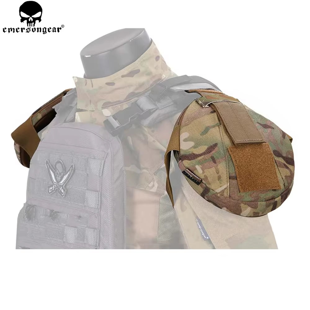 Tactical Shoulder Armor Hunting AVS CPC Vest Accessories Shoulder Protector Armor Pouch Multi-Camo EM7331