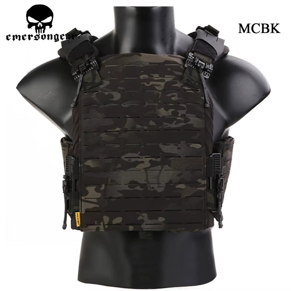 Tactical Vest Lasercut Plate Carrier ROC Quick Release Hunting Cummerbund Aussault Airsoft Paintball Shooting EM7408