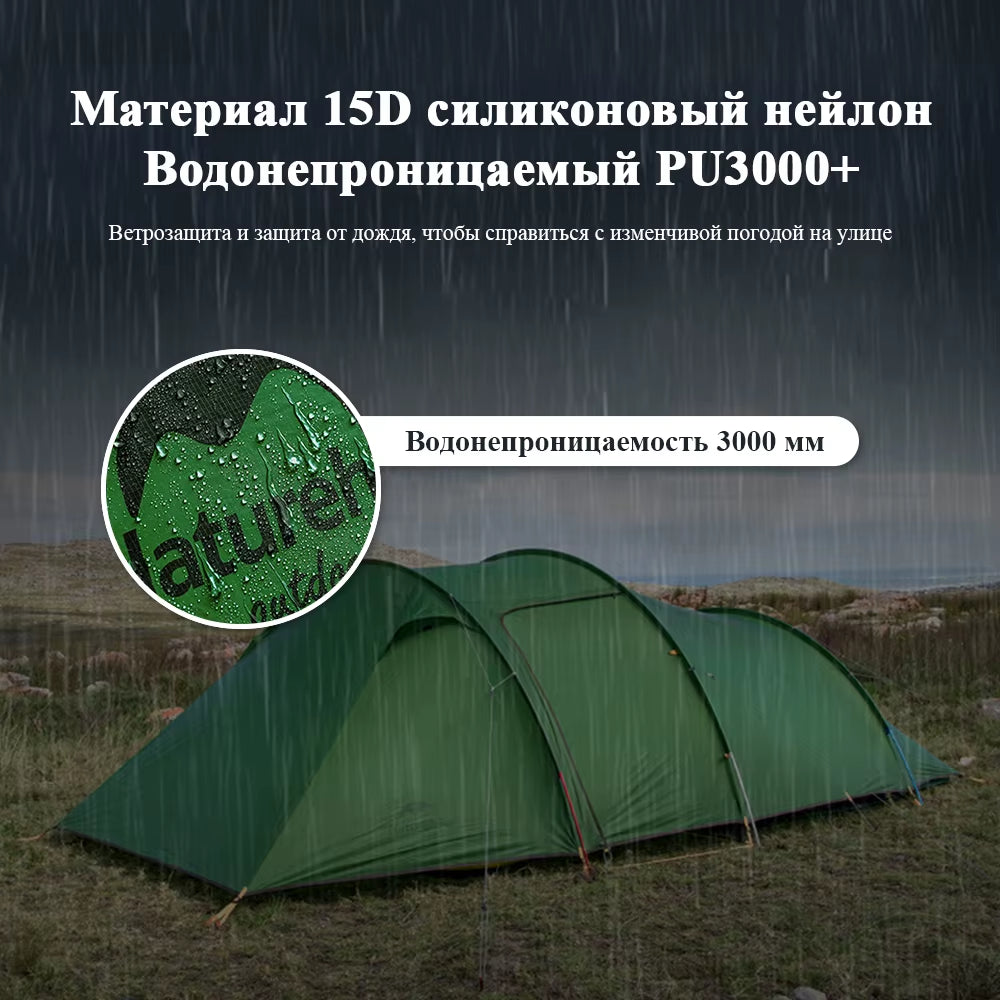 Opalus 2 3 4 Tent 2 3 4 Person Hiking Tent 4 Season Tent Ultralight Family Travel Tent 20D Waterproof Camping Tent