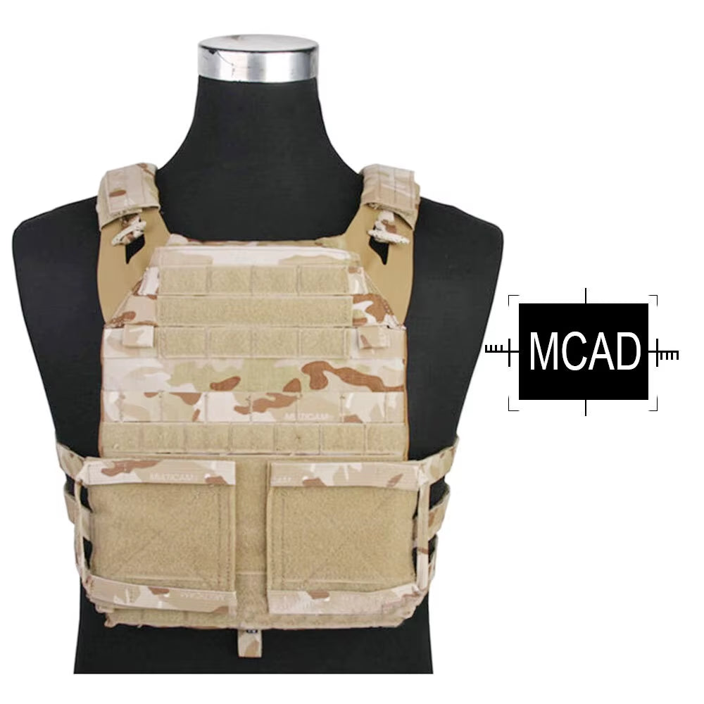 JPC 2.0 Tactical Jumpable Plate Carrier Lightweight Vest Body Armor Combat Hunting Molle Vest Multi-Camo EM7436