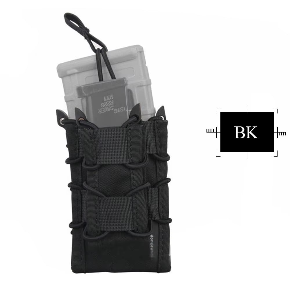 5.56 Magazine Pouch for Rifle M4 / M14 / AK /G3 Pistol M92 /1911/HK45 Airsoft Molle Mag Pouch Holder Multi-Camo