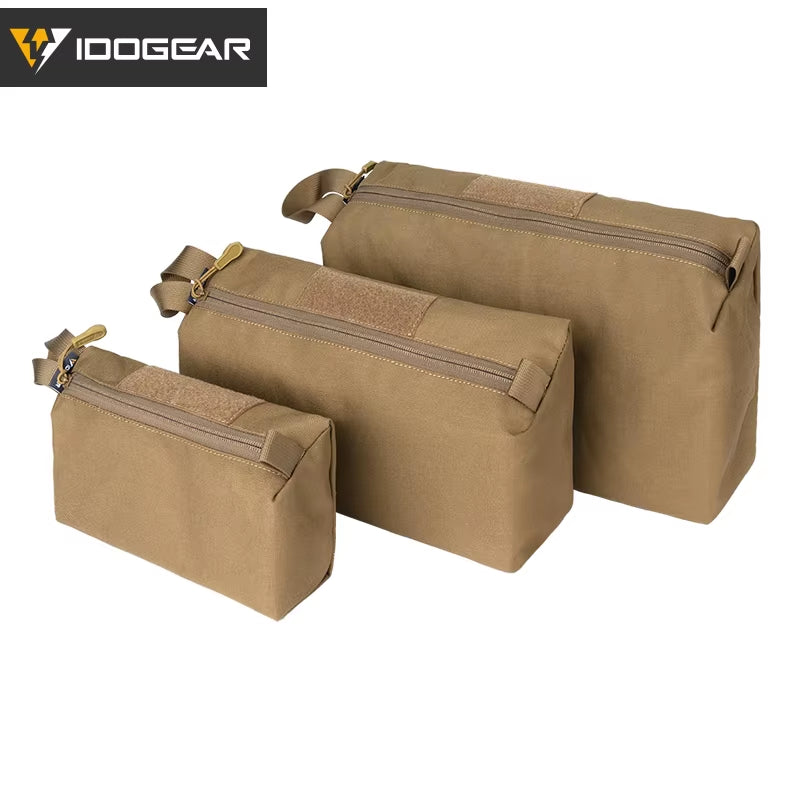 Tactical Accessory Pouch 3PCS Zipper EDC Pouch Admin Tool Storage Bag 35102