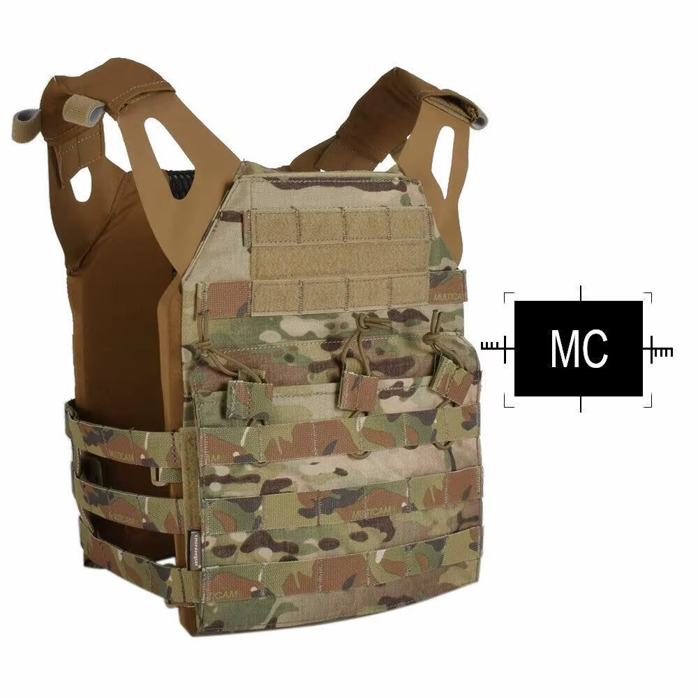 Vest MOLLE JPC Vest Airsoft Paintball Molle Vest Chest Protective Plate Carrier Multi-Camo Combat Vest EM7344