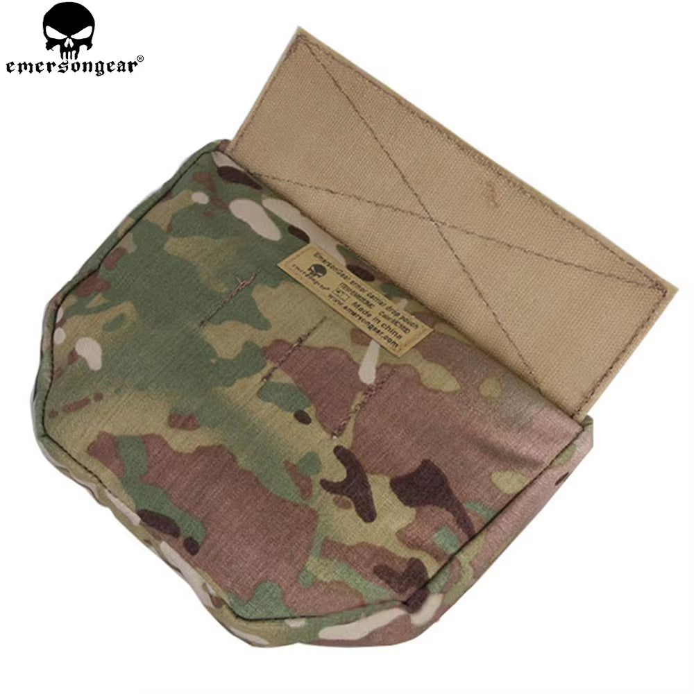 Armor Carrier Drop Pouch AVS JPC CPC Plate Carrier Pouch Camouflage MOLLE Waist Bag Emerson EM9283 Multi-Camo