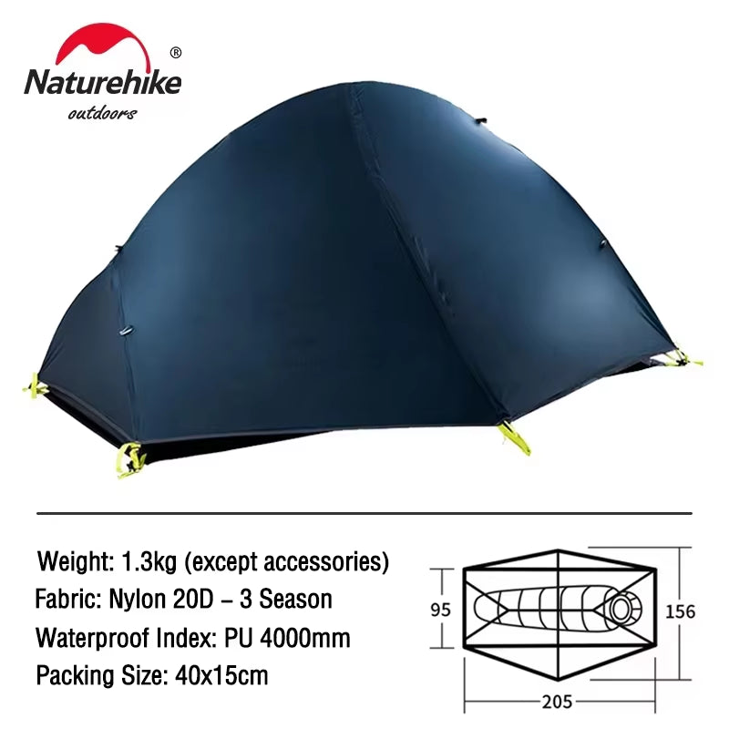 Cycling Tent 1 Person Ultralight Backpacking Tent Double Layer Fishing Beach Tent Outdoor Travel Hiking Camping Tent