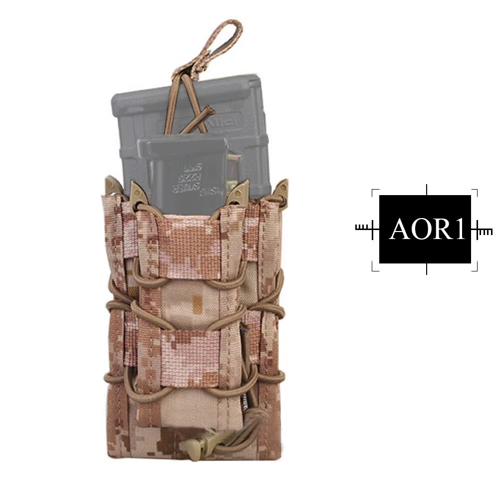 5.56 Magazine Pouch for Rifle M4 / M14 / AK /G3 Pistol M92 /1911/HK45 Airsoft Molle Mag Pouch Holder Multi-Camo