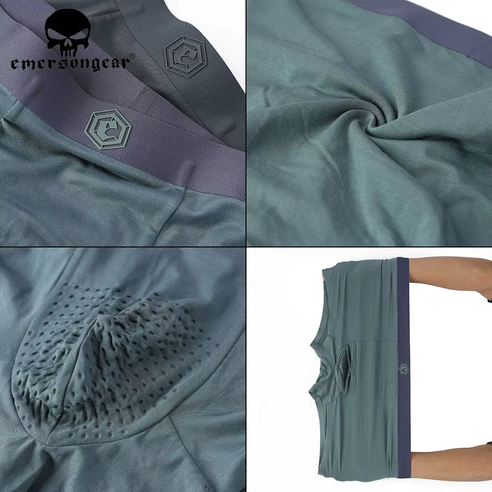 3PCS Set Men Honeycomb Functional Boxer Tactical Men'S Panties Shorts Pants Male Mesh Breathable Underpants EMB9619