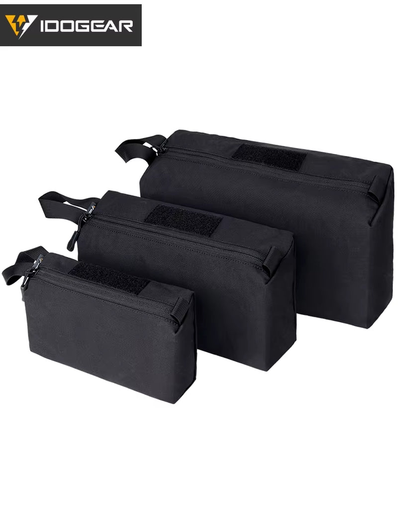 Tactical Accessory Pouch 3PCS Zipper EDC Pouch Admin Tool Storage Bag 35102
