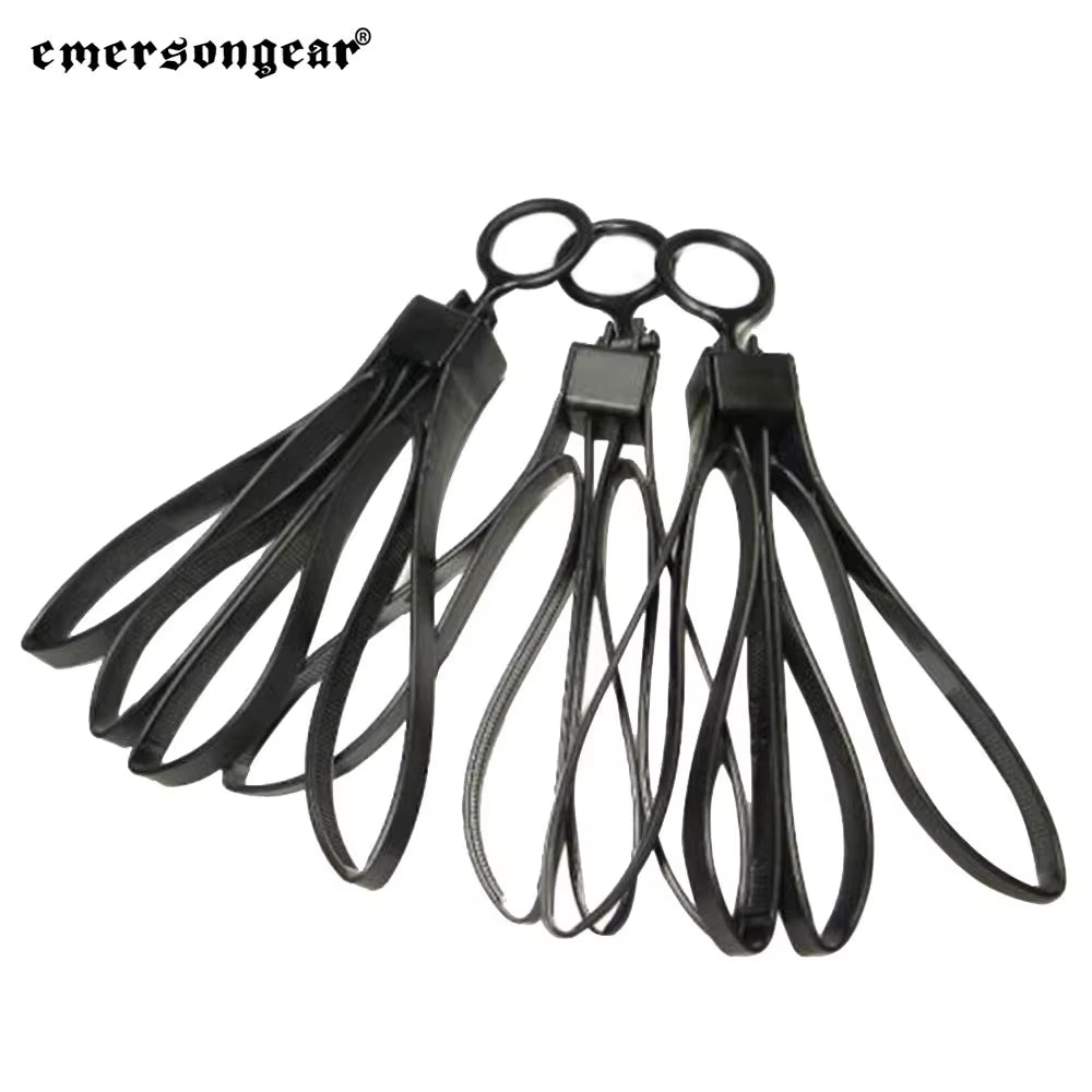 3Pcs Tactical Plastic Cable Tie Strap Military Handcuffs War Battle Agent Police Gear Hunting Disposable Tie Cosplay