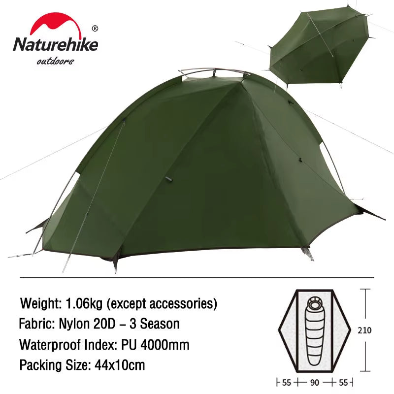 Tagar Tent 1 2 Person Backpacking Tent Lightweight Outdoor Camping Tent Free Standing Dome Hiking Tent with Footprint