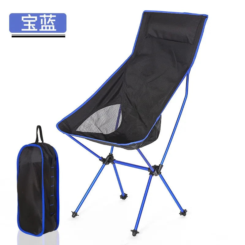 Outdoor Portable Camping Chair Oxford Cloth Folding Camping Seat Fishing BBQ Festival Picnic Beach Ultralight Chair