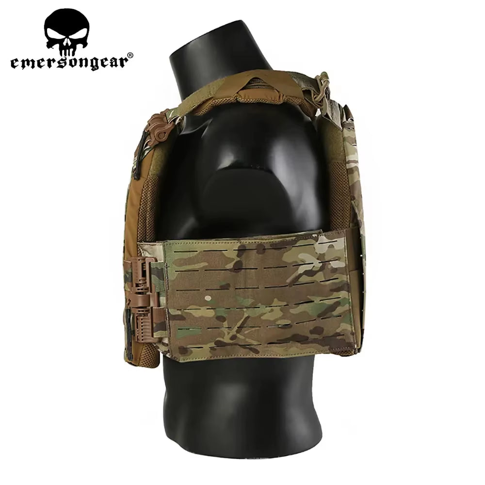 Tactical Vest Lasercut Plate Carrier ROC Quick Release Hunting Cummerbund Aussault Airsoft Paintball Shooting EM7408