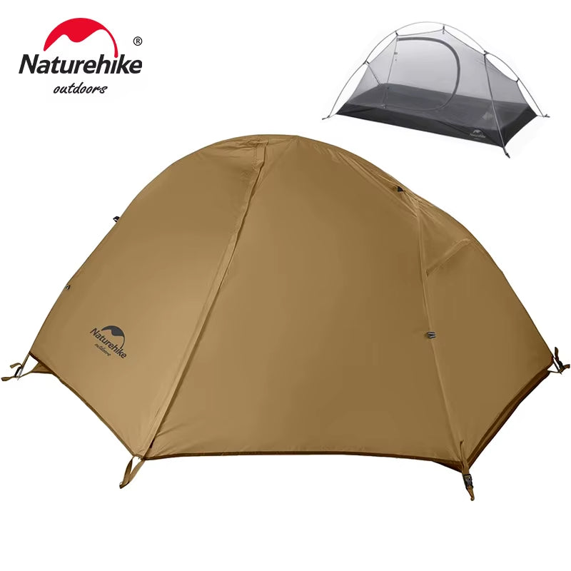 Cycling Tent 1 Person Ultralight Backpacking Tent Double Layer Fishing Beach Tent Outdoor Travel Hiking Camping Tent