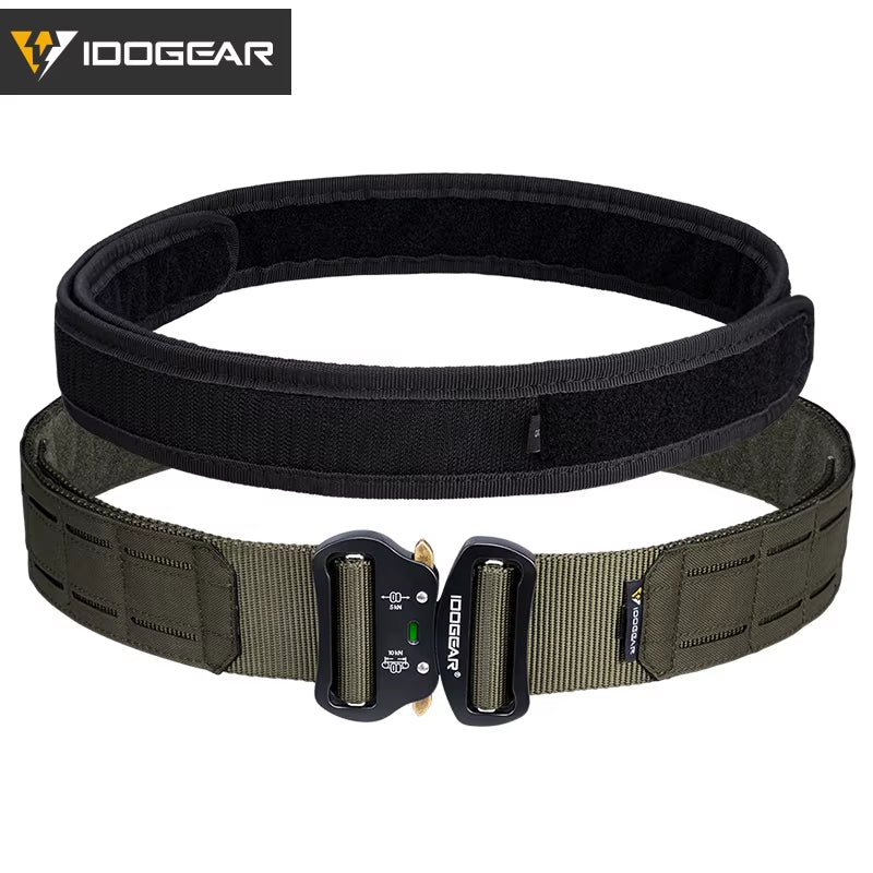 2 Inch Tactical Belt Quick Release Metal Buckle MOLLE Laser Mens Belts Ranger Green 3415