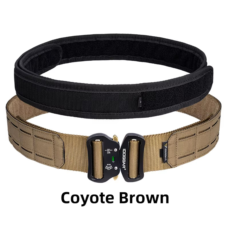 2 Inch Tactical Belt Quick Release Metal Buckle MOLLE Laser Mens Belts Ranger Green 3415