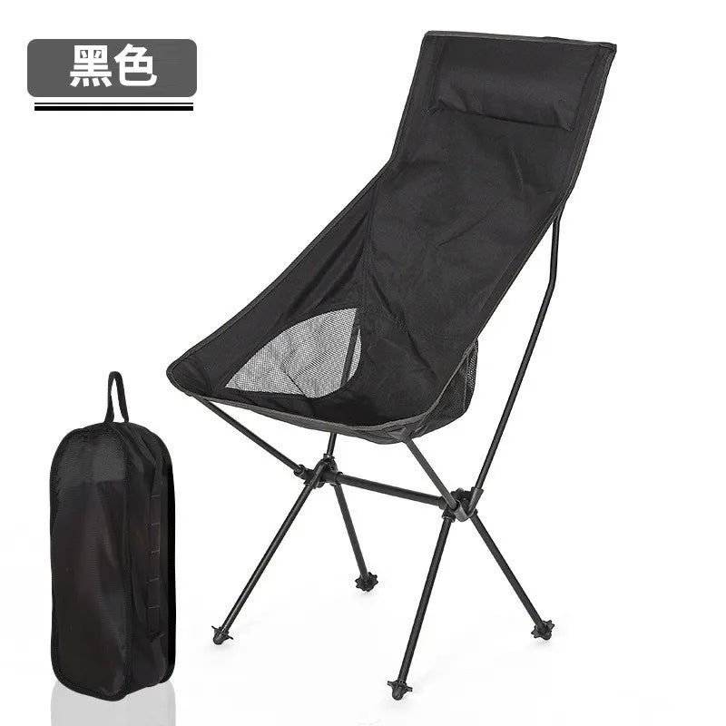 Outdoor Portable Camping Chair Oxford Cloth Folding Camping Seat Fishing BBQ Festival Picnic Beach Ultralight Chair