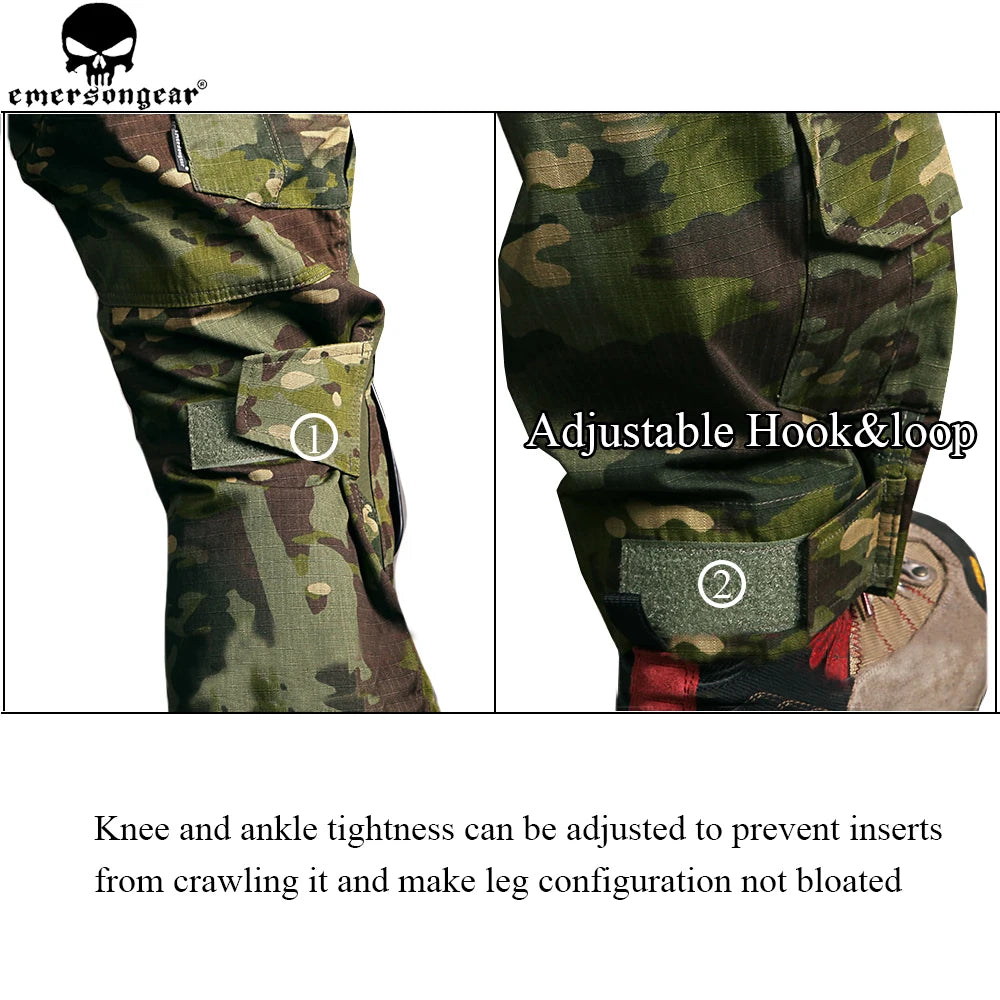 Training Pants Hunting Pants with Knee Pads Tropic Multi-Camo Paintball Games Trousers