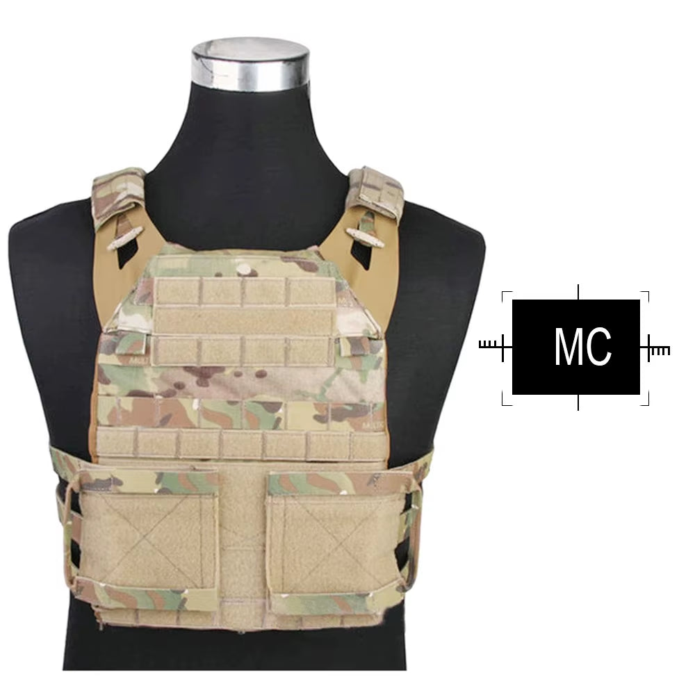 JPC 2.0 Tactical Jumpable Plate Carrier Lightweight Vest Body Armor Combat Hunting Molle Vest Multi-Camo EM7436