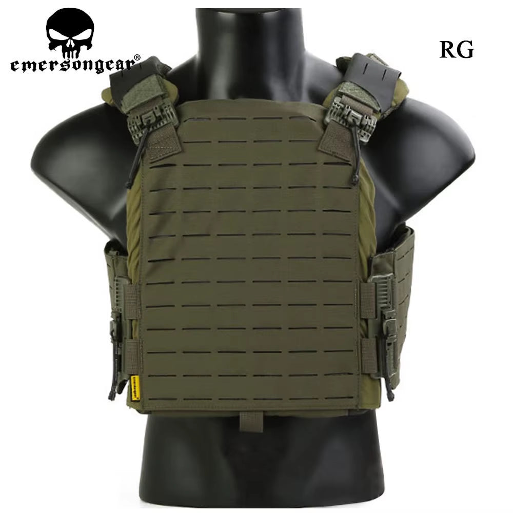 Tactical Vest Lasercut Plate Carrier ROC Quick Release Hunting Cummerbund Aussault Airsoft Paintball Shooting EM7408