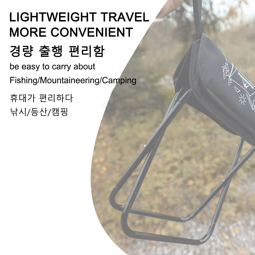 Camping Portable Folding Stool Ultralight Aluminium Alloy Storage Mini Fishing Chair Outdoor Picnic Furniture