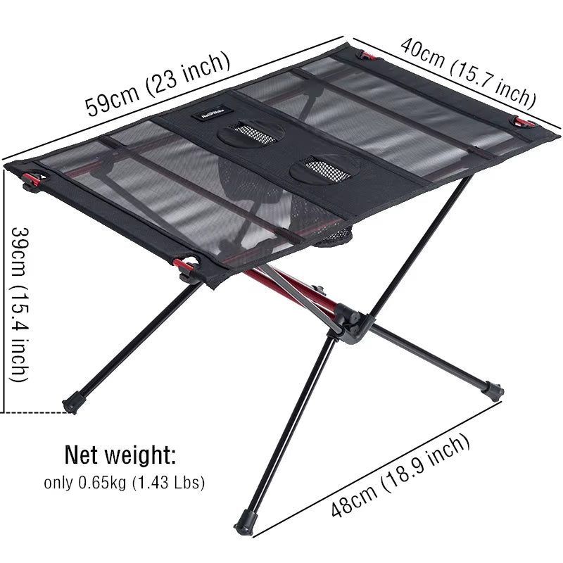 Outdoor Portable Ultralight Storage Camping Table Aluminum Alloy Folding Picnic Desk