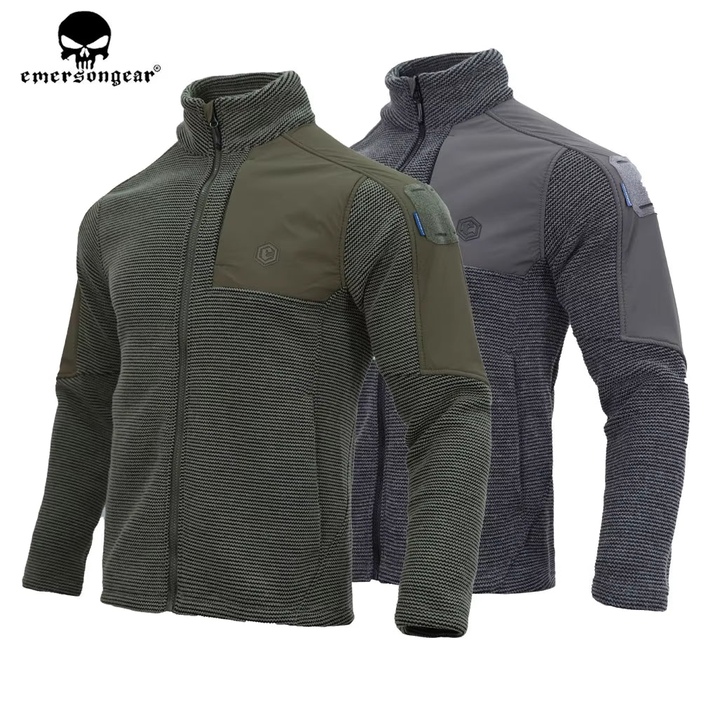 Blue Label Tactical Suede Fleece Jacket Mens Zipper Windbreaker Coats Warm Hunting Hiking Caping Outwear EMB9593