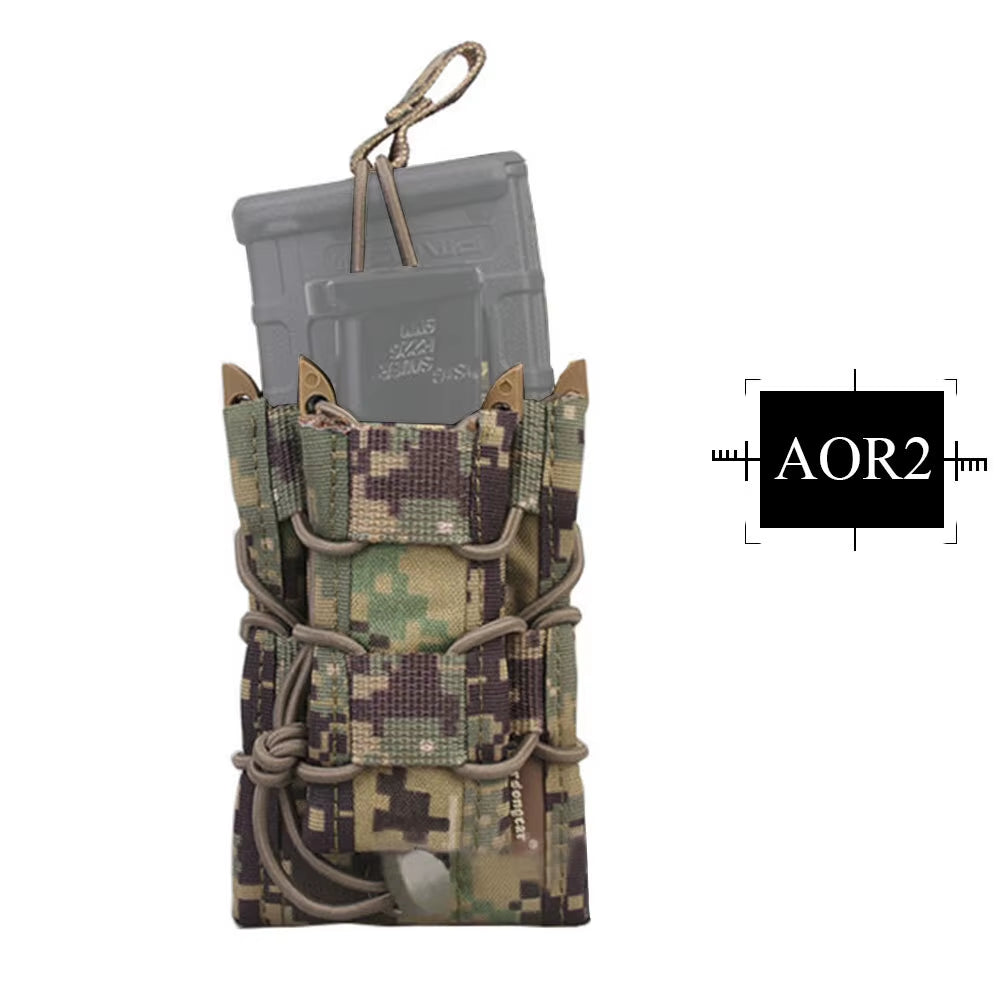 5.56 Magazine Pouch for Rifle M4 / M14 / AK /G3 Pistol M92 /1911/HK45 Airsoft Molle Mag Pouch Holder Multi-Camo