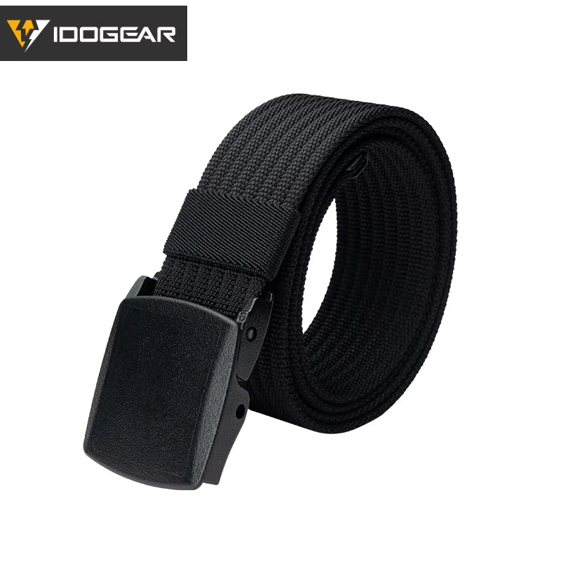 1.5" Tactical Nylon Belt for Men Lightweight Breathable No Metal Adjustable EDC Belt W/ Gift Box Tsa-Friendly 3436