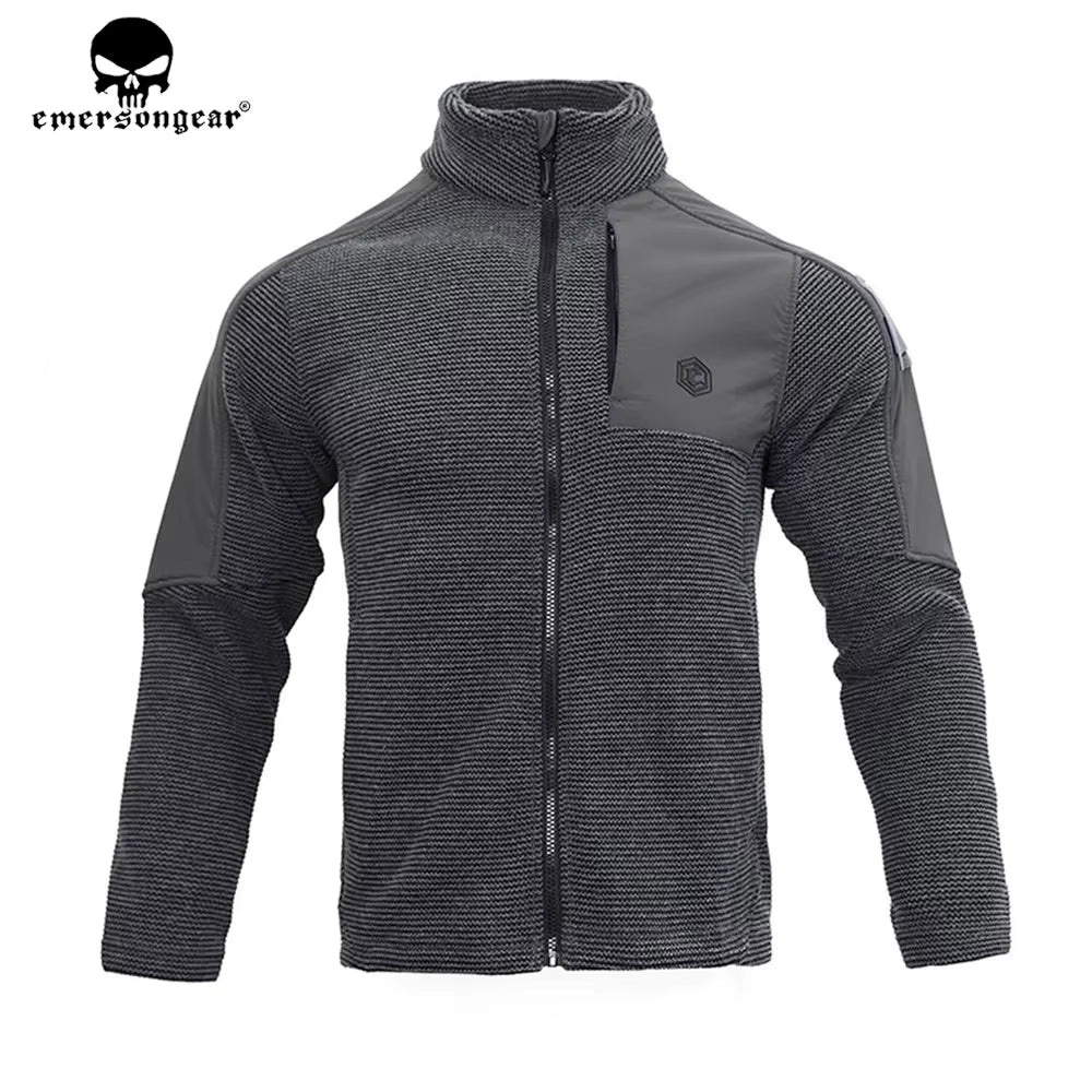 Blue Label Tactical Suede Fleece Jacket Mens Zipper Windbreaker Coats Warm Hunting Hiking Caping Outwear EMB9593