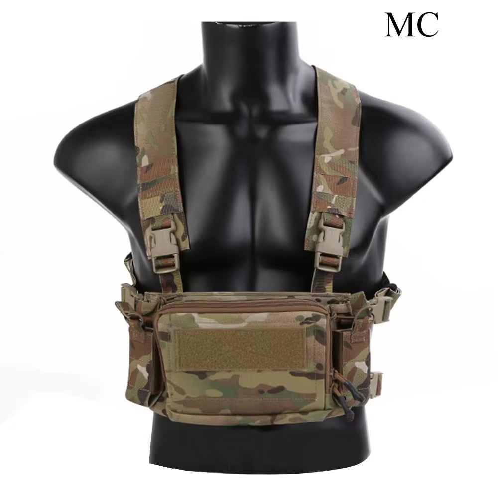 Tactical D3CR Micro Chest Rig Modular for Plate Carrier Hunting Vest MOLLE Airsoft Mini Spiritus Gear Nylon EM9557