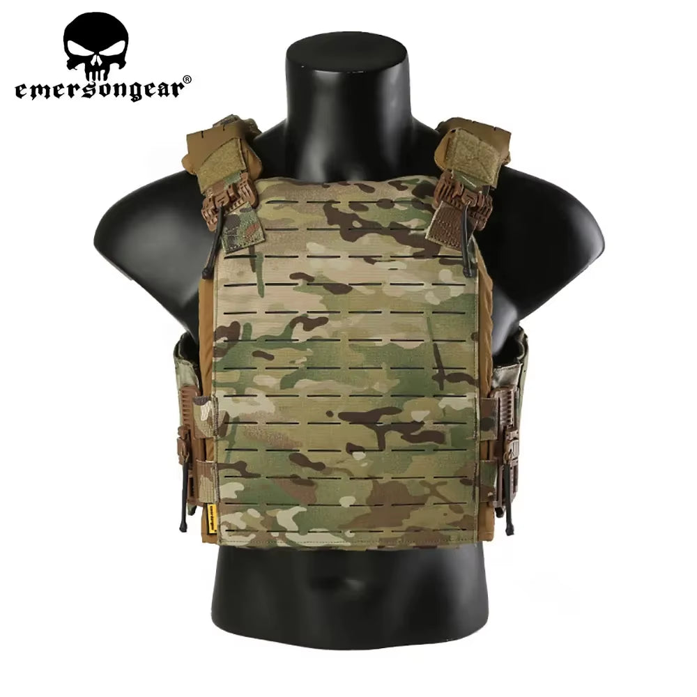 Tactical Vest Lasercut Plate Carrier ROC Quick Release Hunting Cummerbund Aussault Airsoft Paintball Shooting EM7408