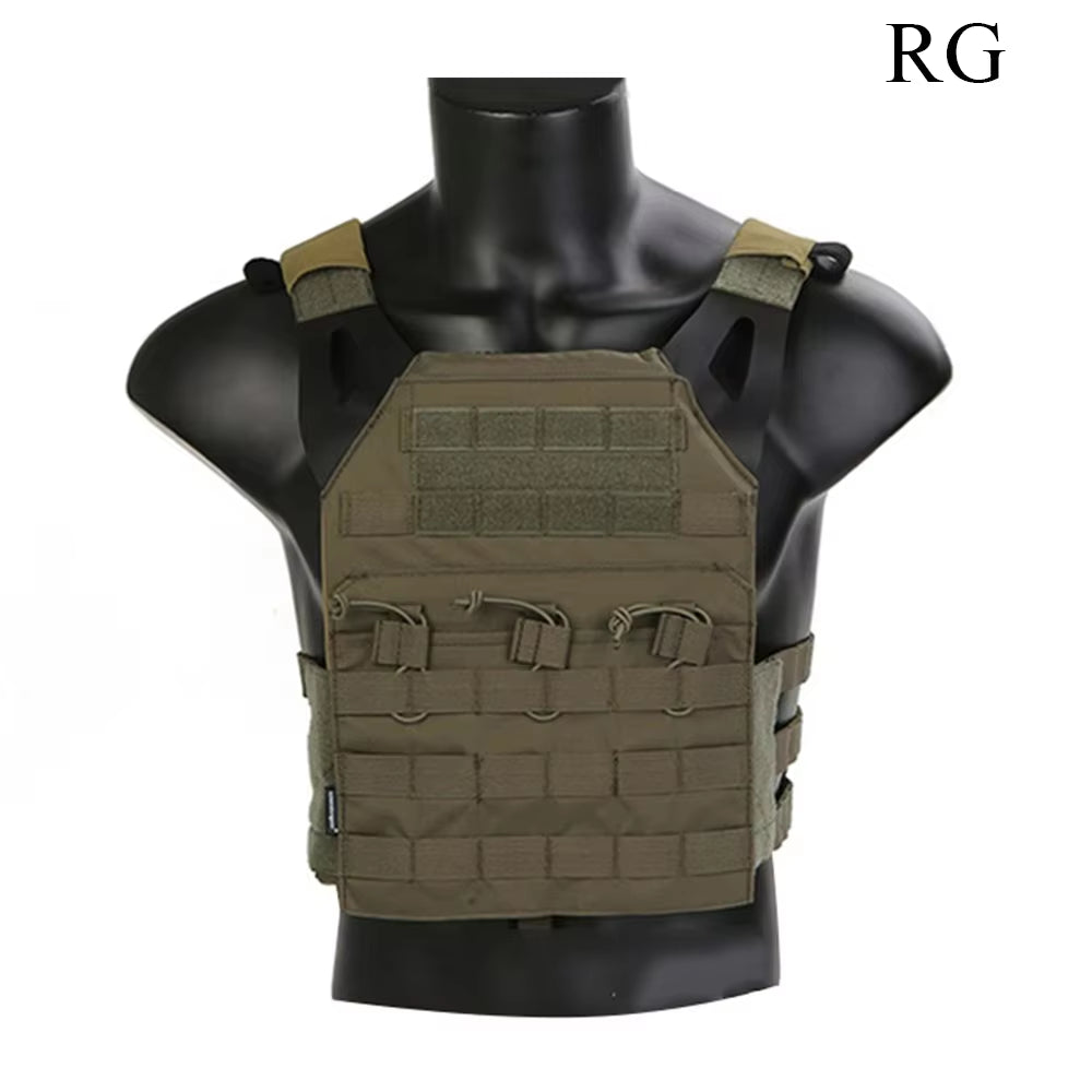 Vest MOLLE JPC Vest Airsoft Paintball Molle Vest Chest Protective Plate Carrier Multi-Camo Combat Vest EM7344
