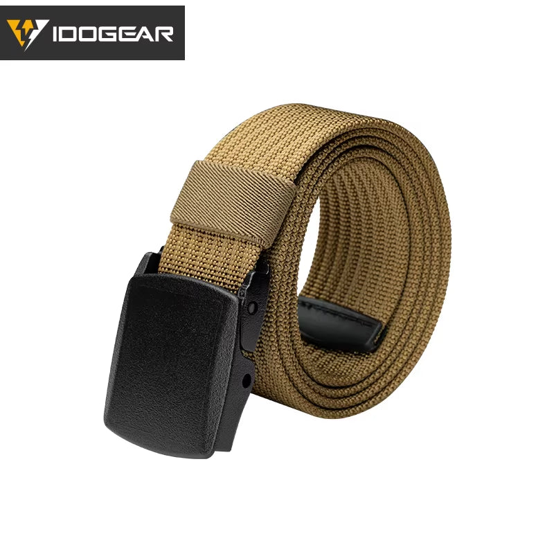 1.5" Tactical Nylon Belt for Men Lightweight Breathable No Metal Adjustable EDC Belt W/ Gift Box Tsa-Friendly 3436