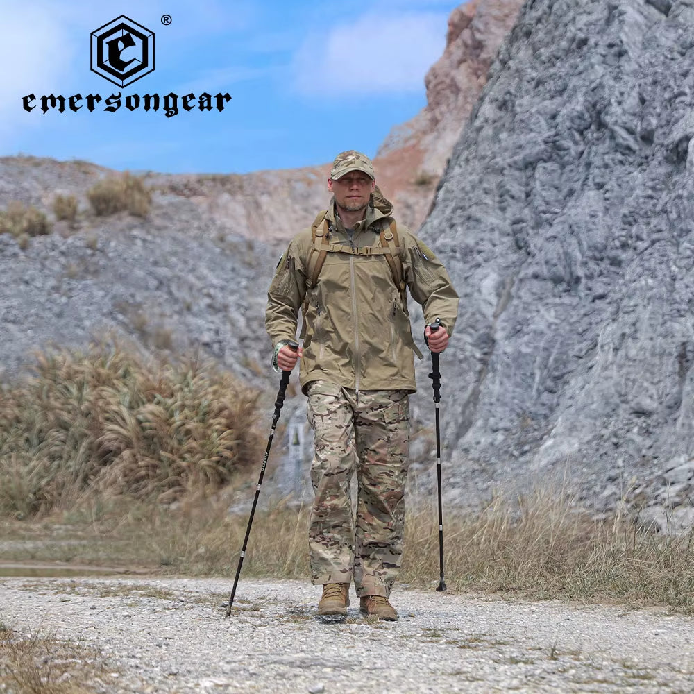 Bluelabel Falco Lightweight Tactical Jacket - Ergonomic Cut for Outdoor Camping & Urban Commute Men'S Coat EMB9740