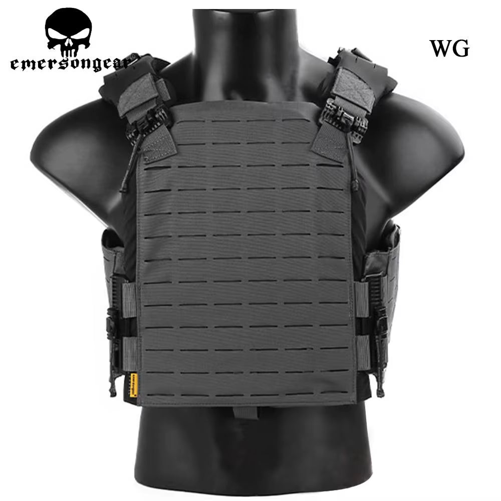 Tactical Vest Lasercut Plate Carrier ROC Quick Release Hunting Cummerbund Aussault Airsoft Paintball Shooting EM7408