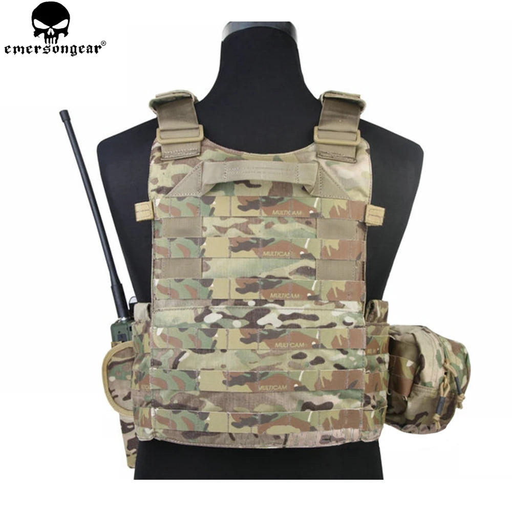 LBT Tactical Vest with Mag Pouch Molle Chest Rig Vest Airsoft Hunting Combat Vest Multi-Camo EM7440