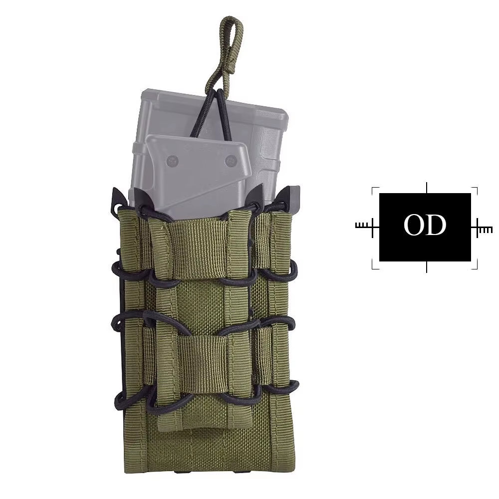 5.56 Magazine Pouch for Rifle M4 / M14 / AK /G3 Pistol M92 /1911/HK45 Airsoft Molle Mag Pouch Holder Multi-Camo