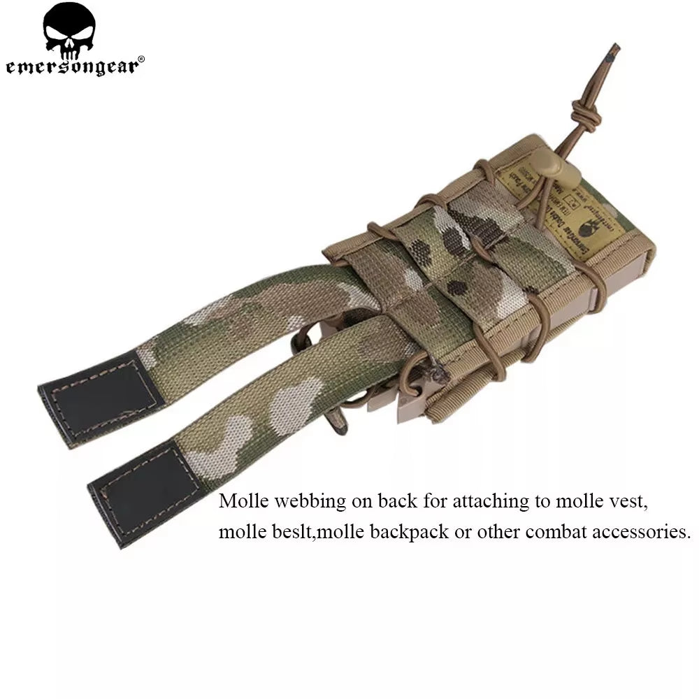 5.56 Magazine Pouch for Rifle M4 / M14 / AK /G3 Pistol M92 /1911/HK45 Airsoft Molle Mag Pouch Holder Multi-Camo