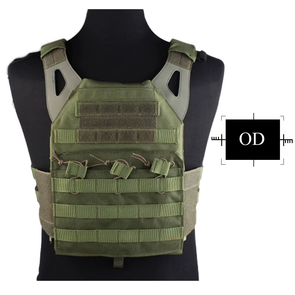 Vest MOLLE JPC Vest Airsoft Paintball Molle Vest Chest Protective Plate Carrier Multi-Camo Combat Vest EM7344