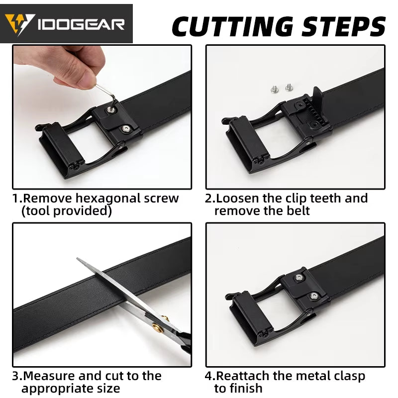 1.5" Leather Ratchet Belt for Men Adjustable Hole-Free Belt for Dress Casual in Gift Box 3435