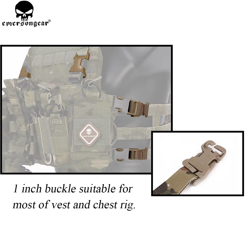 EMERSON Chest Rig to Vest Adapter Kit Webbing for Molle Vest Chest Rig Multi-Camo  Adapter Hunting Accessories EM7330