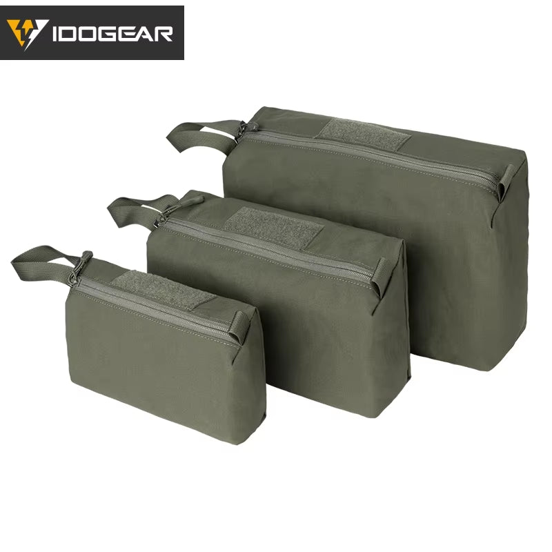 Tactical Accessory Pouch 3PCS Zipper EDC Pouch Admin Tool Storage Bag 35102