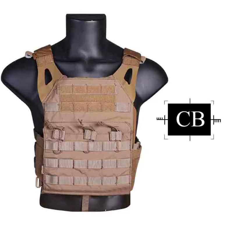 Vest MOLLE JPC Vest Airsoft Paintball Molle Vest Chest Protective Plate Carrier Multi-Camo Combat Vest EM7344