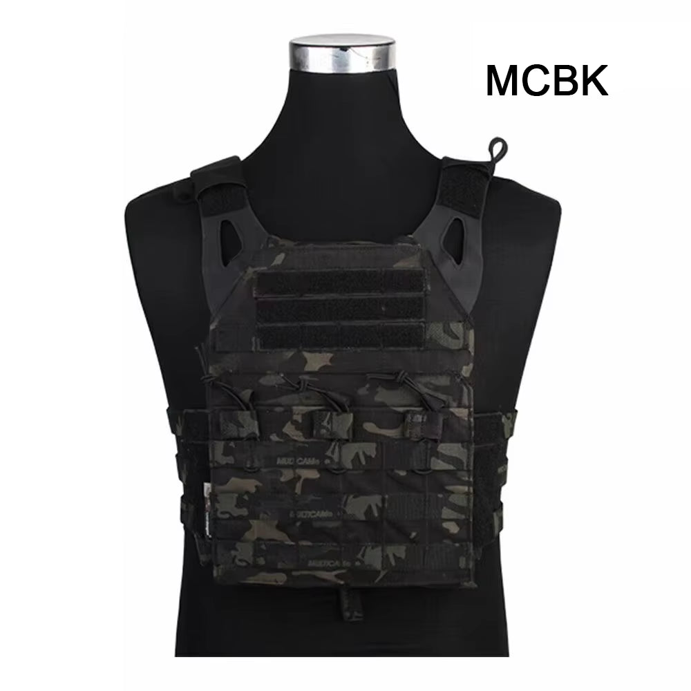 Vest MOLLE JPC Vest Airsoft Paintball Molle Vest Chest Protective Plate Carrier Multi-Camo Combat Vest EM7344
