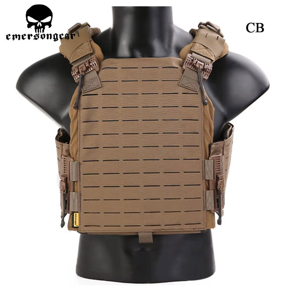 Tactical Vest Lasercut Plate Carrier ROC Quick Release Hunting Cummerbund Aussault Airsoft Paintball Shooting EM7408