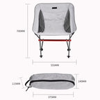 Outdoor Ultralight Compact Portable Folding Backrest Chair Fishing Picnic Stool Collapsible Camping