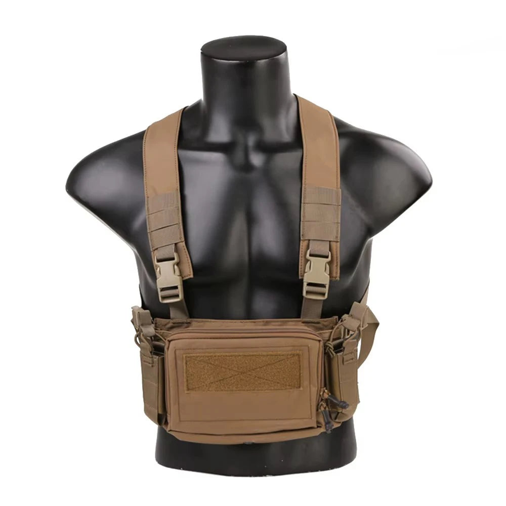 Tactical D3CR Micro Chest Rig Modular for Plate Carrier Hunting Vest MOLLE Airsoft Mini Spiritus Gear Nylon EM9557
