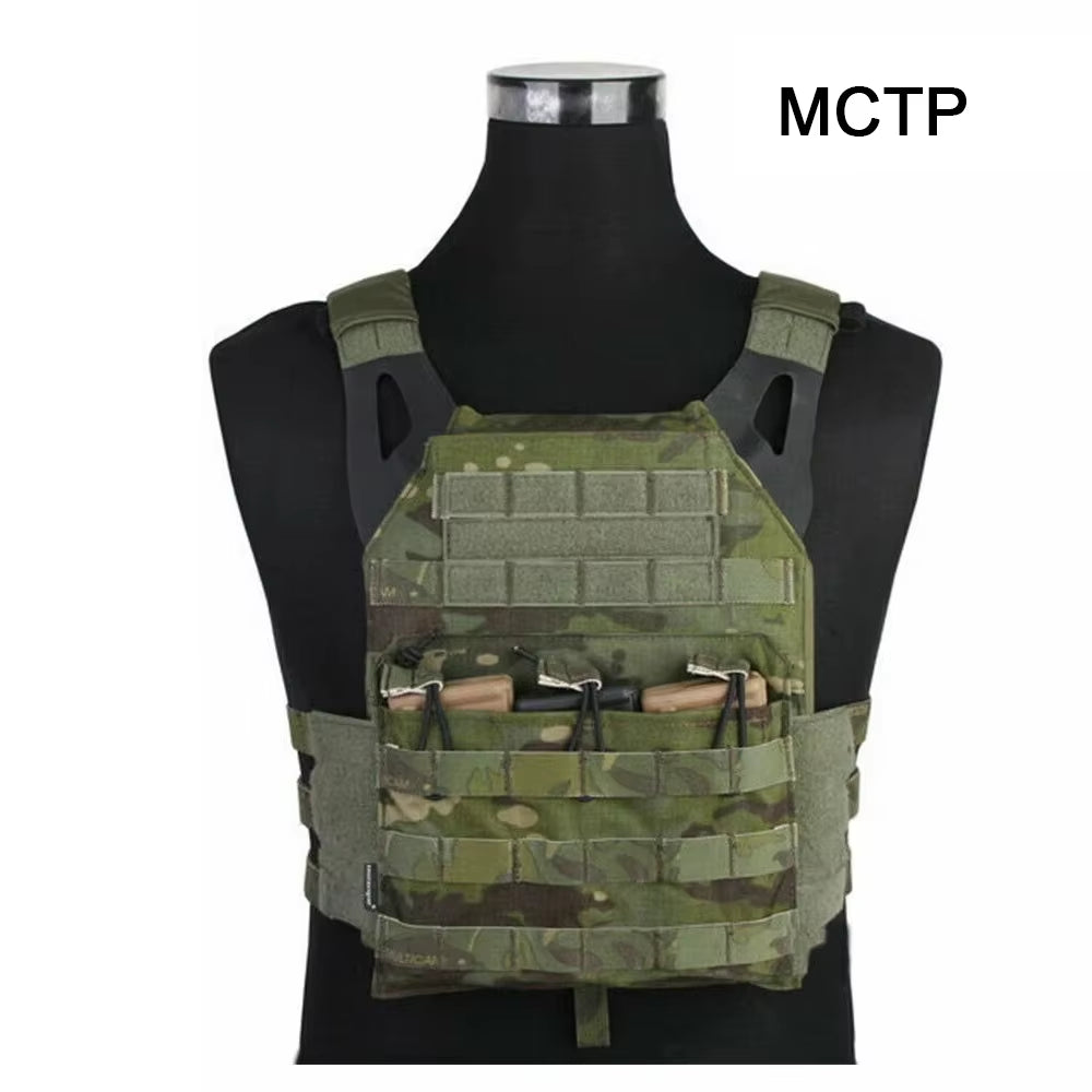 Vest MOLLE JPC Vest Airsoft Paintball Molle Vest Chest Protective Plate Carrier Multi-Camo Combat Vest EM7344