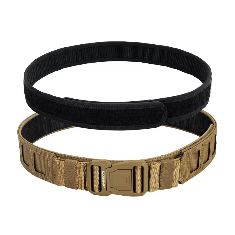 2 Inch Tactical Belt LSR MOLLE Quick Release Metal Buckle Lightweight Man Outdoors Training Waistband 3433