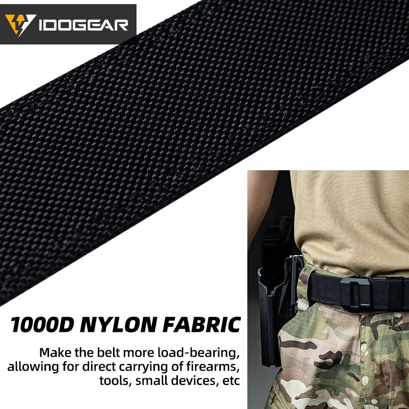 1.5 Inch Hard Tactical Belt W/ Metal Automatic Buckle 1000D Nylon Duty Belt Outdoor Girdle IPSC Accessories 3430